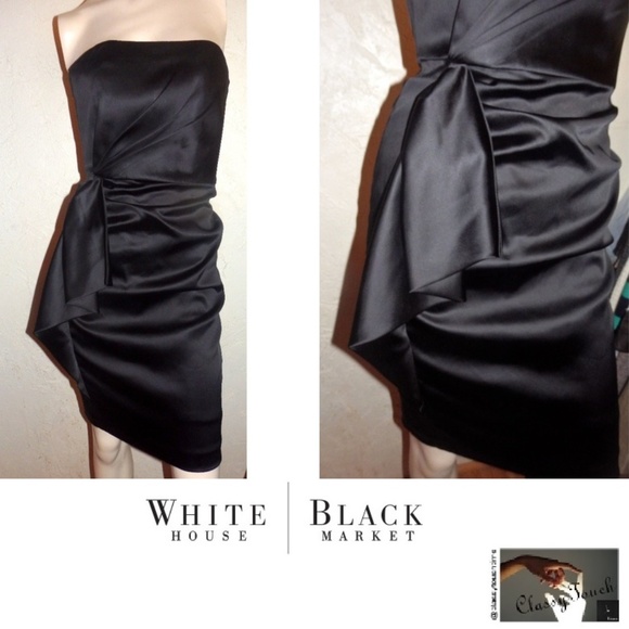 White House Black Market Dresses & Skirts - White House Black Market Black Strapless Dress